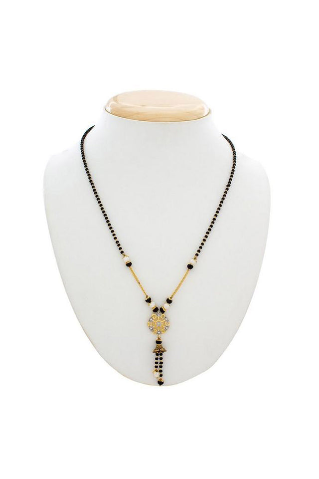 Buy Women's Alloy Mangalsutra in Black Online
