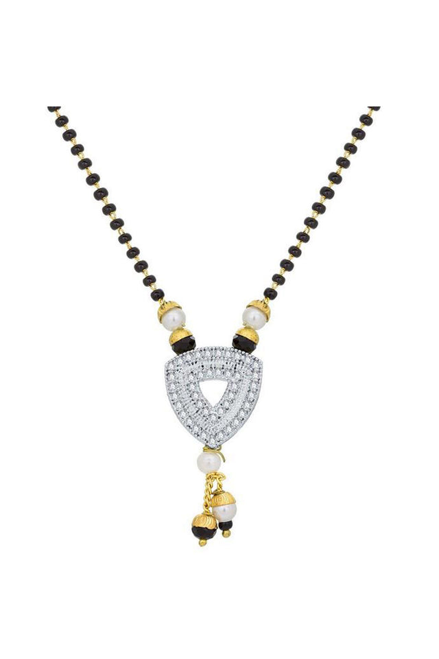 Buy Women's Alloy Mangalsutra in Black, Gold and White Online