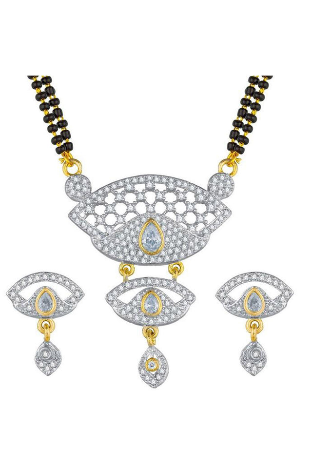 Buy Women's Alloy Mangalsutra in White Online