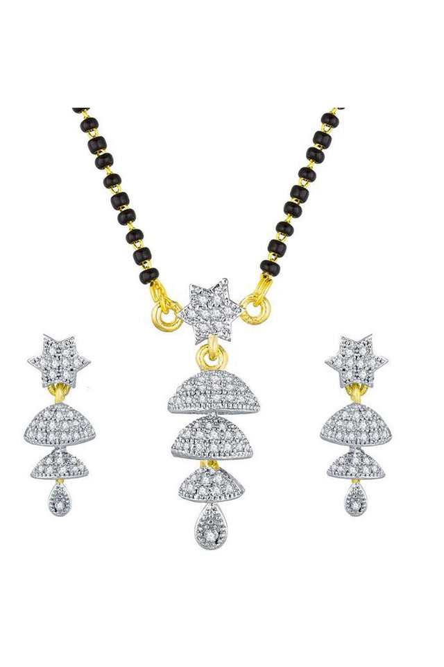 Buy Women's Alloy Mangalsutra in White Online