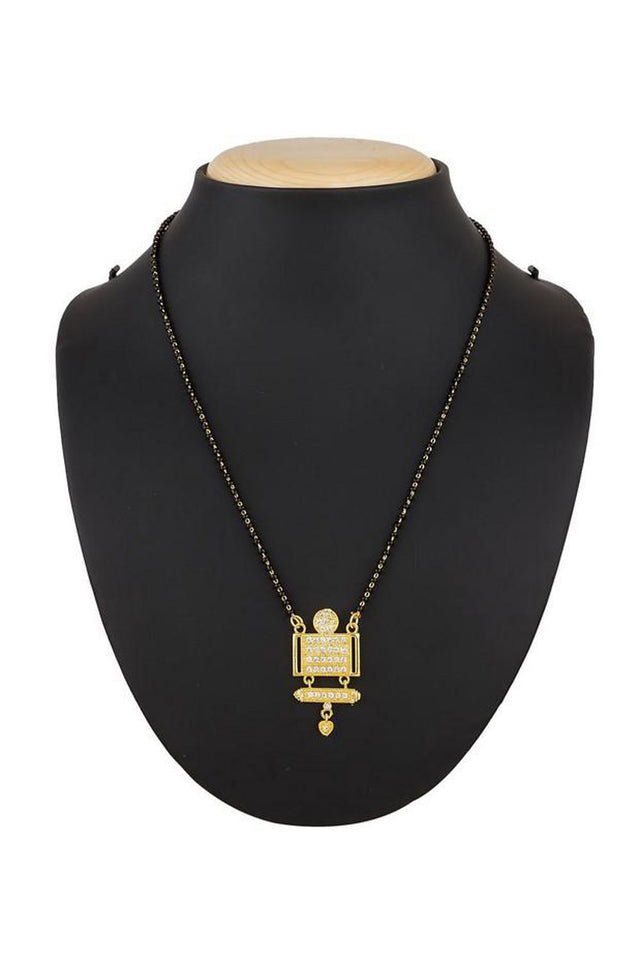 Buy Women's Alloy Mangalsutra in White and Gold Online