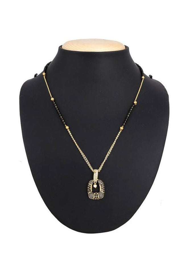 Buy Women's Alloy Mangalsutra in Gold and Black Online