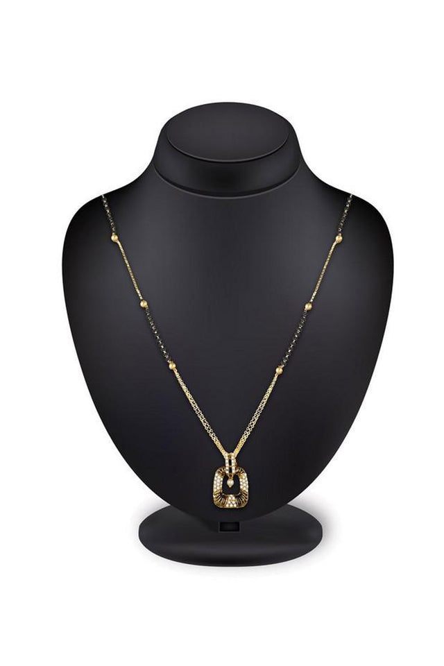 Buy Women's Alloy Mangalsutra in Gold and Black Online