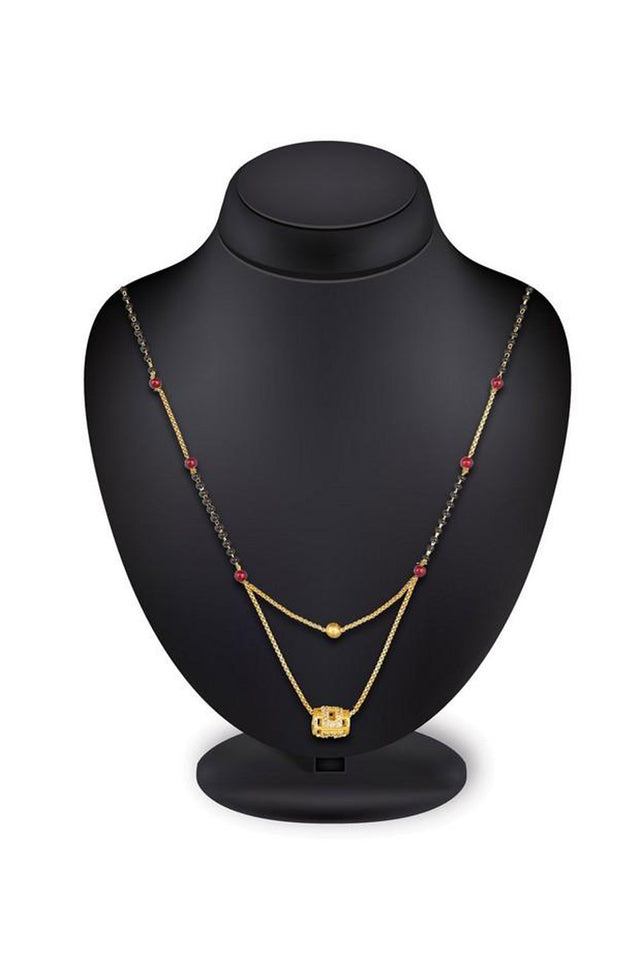 Buy Women's Alloy Mangalsutra in Gold and Black Online