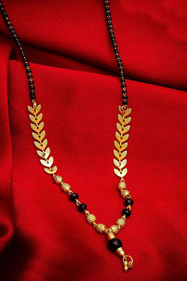 Buy Women's Alloy Mangalsutra in Gold and Black Online
