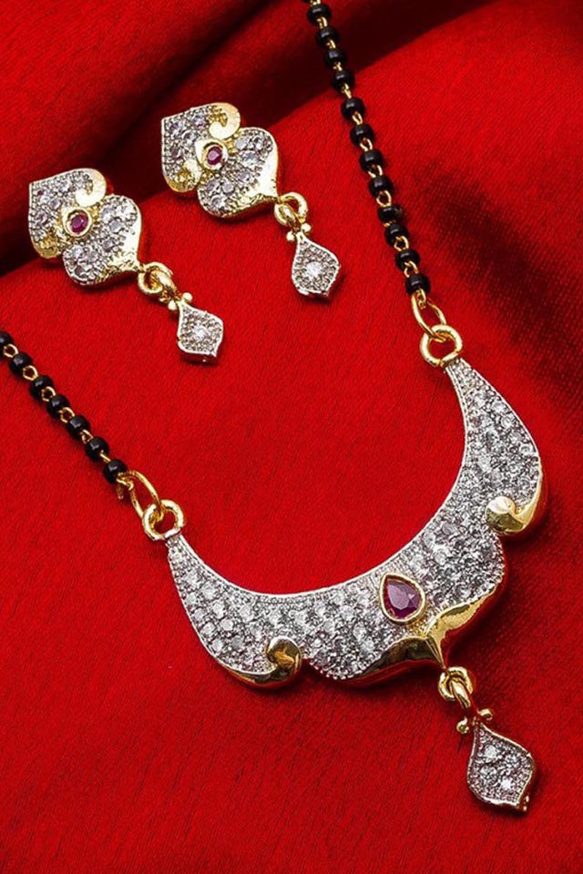 Shop Alloy Mangalsutra For Women's Set in Silver and Gold At KarmaPlace