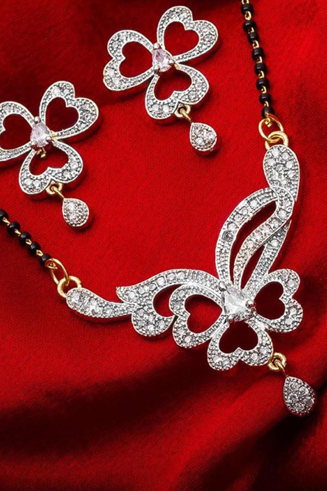 Shop Alloy Mangalsutra For Women's Set in Silver and Gold At KarmaPlace