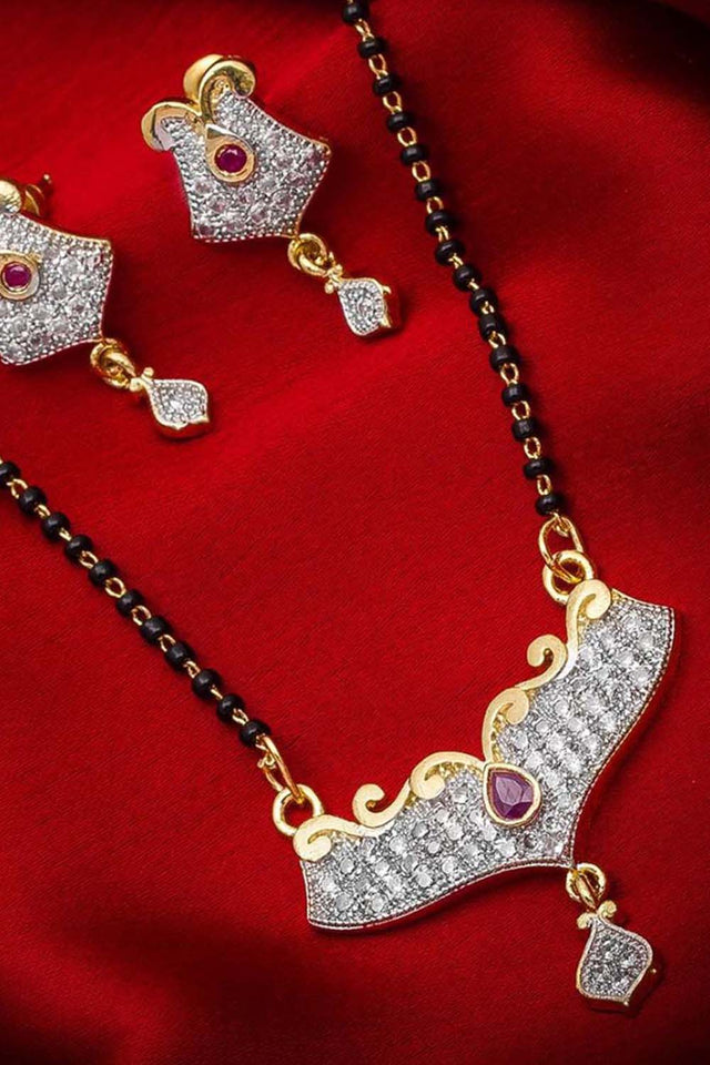 Shop Alloy Mangalsutra For Women's Set in Silver and Gold At KarmaPlace