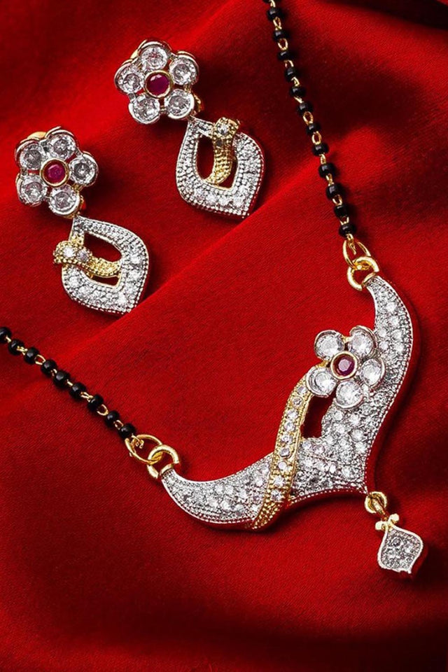 Shop Alloy Mangalsutra For Women's Set in Silver and Gold At KarmaPlace
