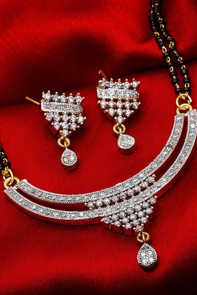 Shop Alloy Mangalsutra For Women's Set in Silver and Gold At KarmaPlace