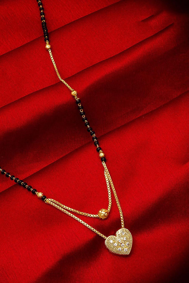 Buy Women's Alloy Mangalsutra in Gold and Black Online