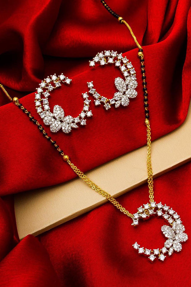 Buy Luxor Women's Alloy Mangalsutra Sets in Silver Online