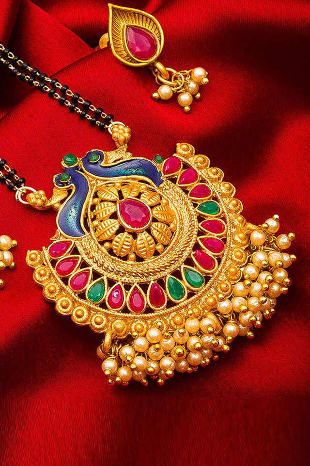Shop Alloy Mangalsutra For Women's Set in Gold At KarmaPlace