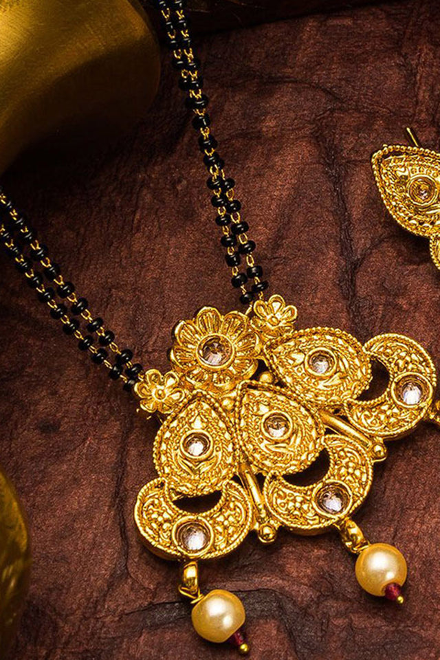 Shop Alloy Mangalsutra For Women's Set in Gold At KarmaPlace