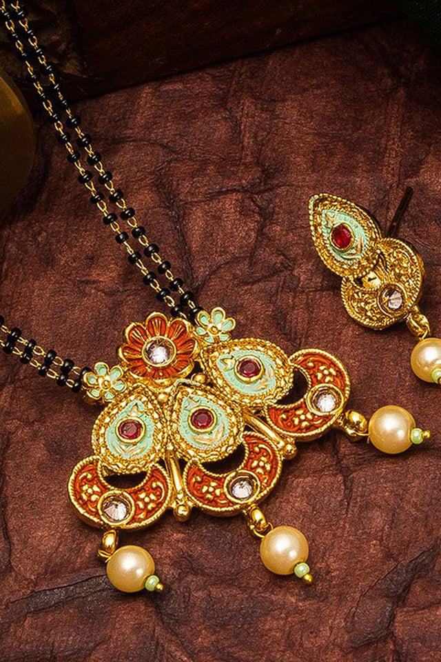Shop Alloy Mangalsutra For Women's Set in Multicolor At KarmaPlace
