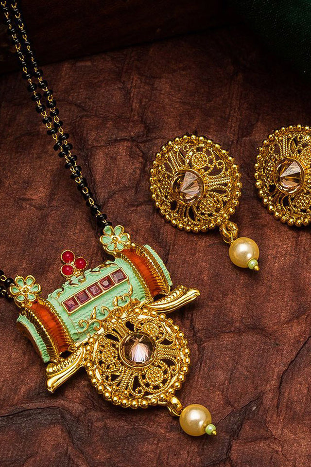 Shop Alloy Mangalsutra For Set in Multicolor At KarmaPlace
