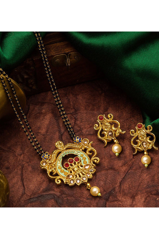 Buy Women's Alloy Mangalsutra Set in Multicolor Online