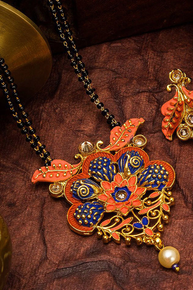 Shop Alloy Mangalsutra For Women's Set in Multicolor At KarmaPlace