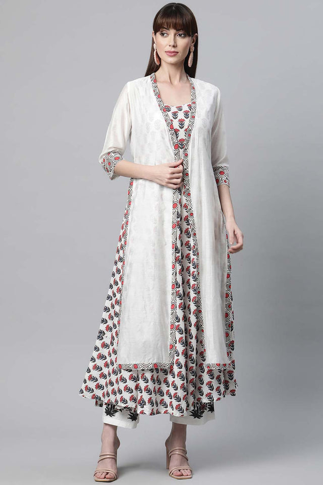 Buy Men's Copper Silk Blend Solid Men's Kurta Pajama Jacket Set Online