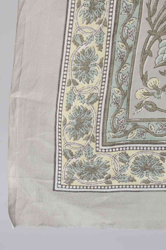 Buy Grey Printed Kurta With Palazzo & Dupatta Online - Side