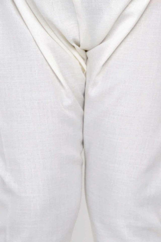 Buy Boy's Blue Laheriya Kurta With Off-White Pajama Set Online - Zoom Out