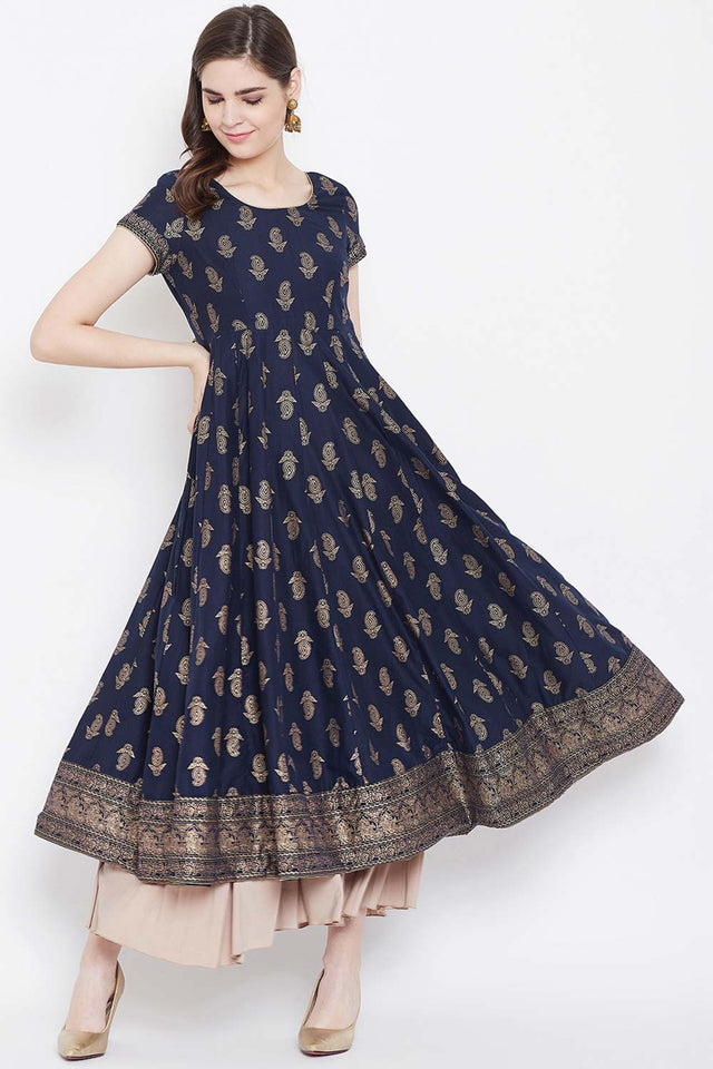 Buy Men's Copper Silk Blend Geometric Printed Men's Kurta Pajama Jacket Set Online