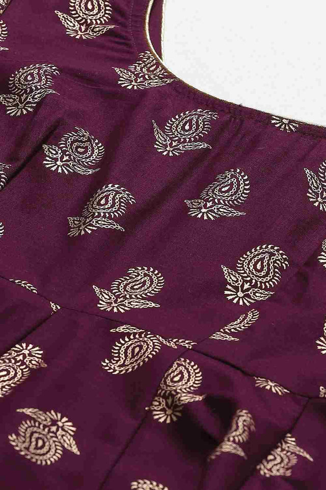 Buy Men's Copper Silk Blend Geometric Printed Men's Kurta Pajama Jacket Set Online