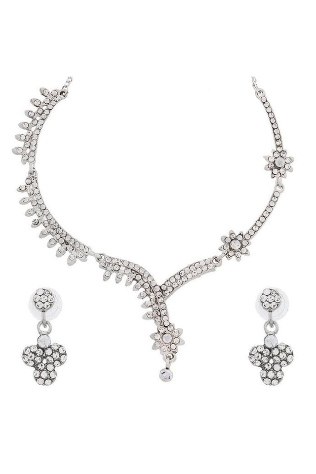 Buy Women's Alloy Necklace in White Online