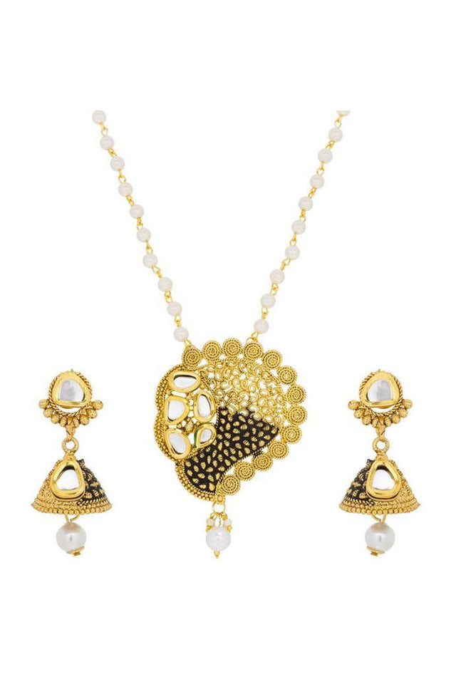 Buy Women's Alloy Necklace in Black Online