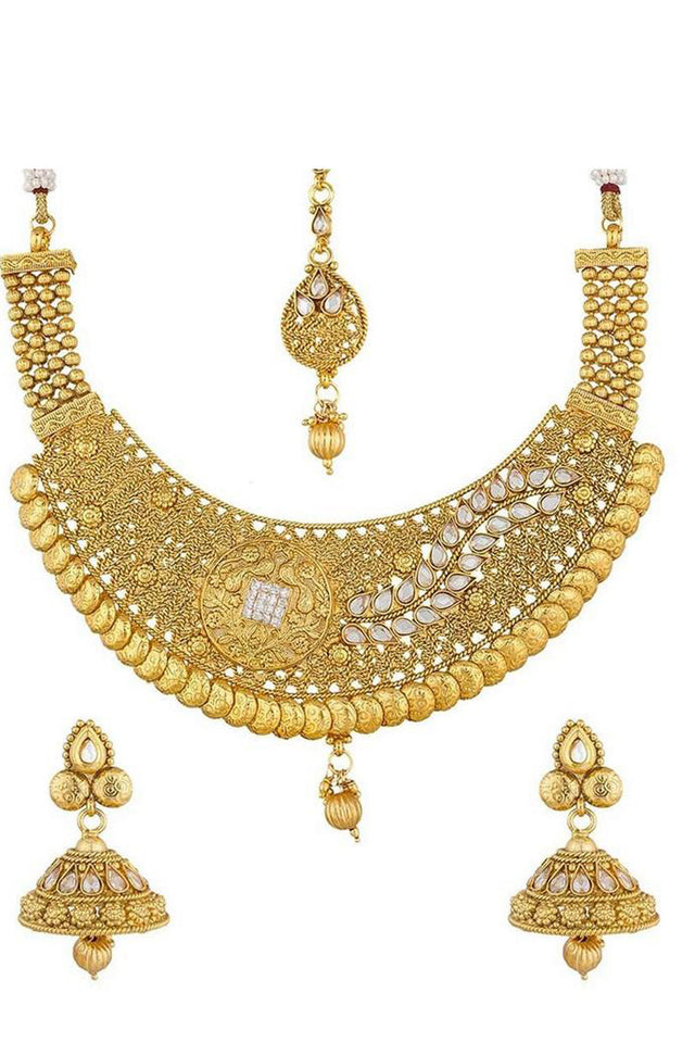 Buy Women's Alloy Necklace in Gold Online
