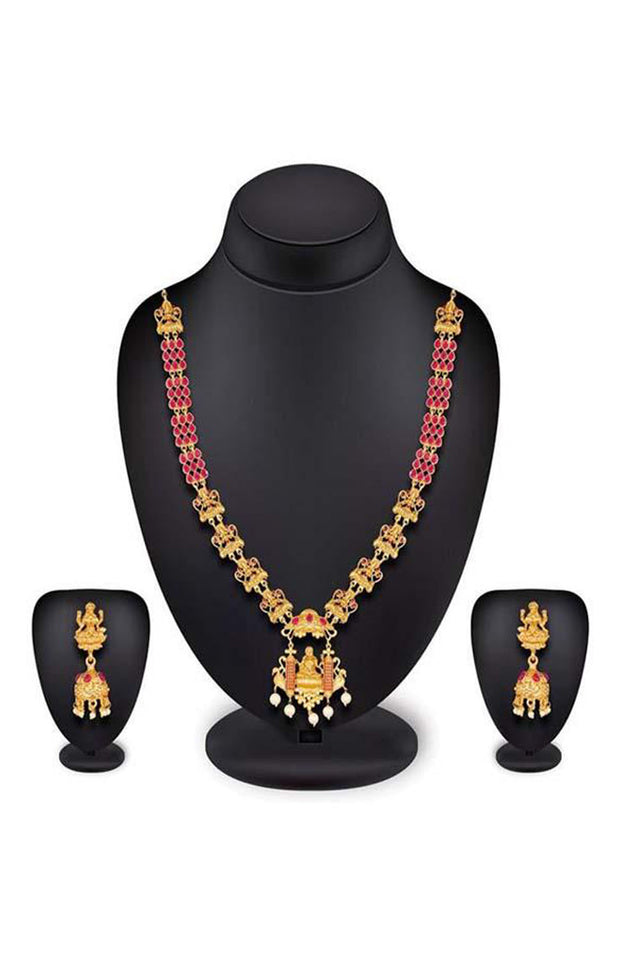 Buy Women's Alloy Necklace Set in Gold Online