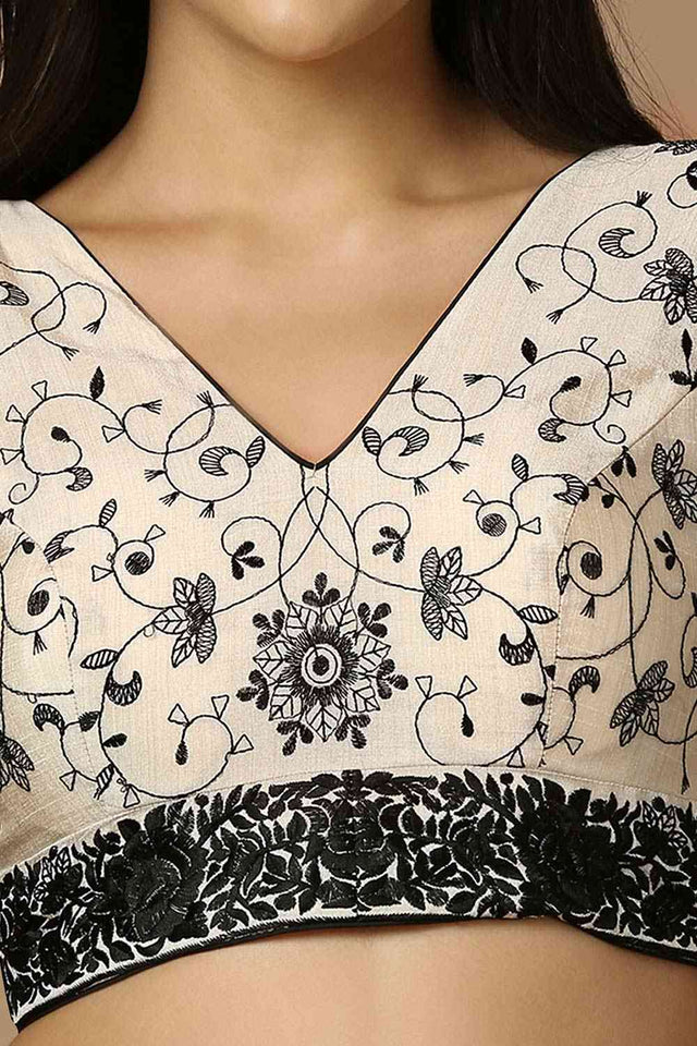 White Silk Sleeveless Padded Blouse