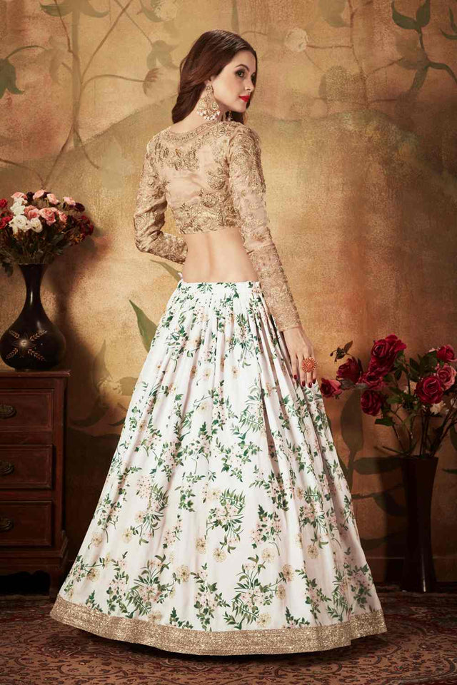 Shop Organza Fabric Lehenga Choli