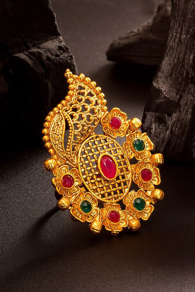 Women's Alloy Ring In Gold