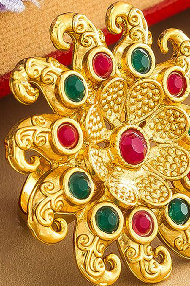 Shop Alloy Ring For Women's in Gold At KarmaPlace