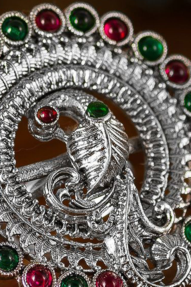 Shop Oxidized Ring For Women's in Silver At KarmaPlace