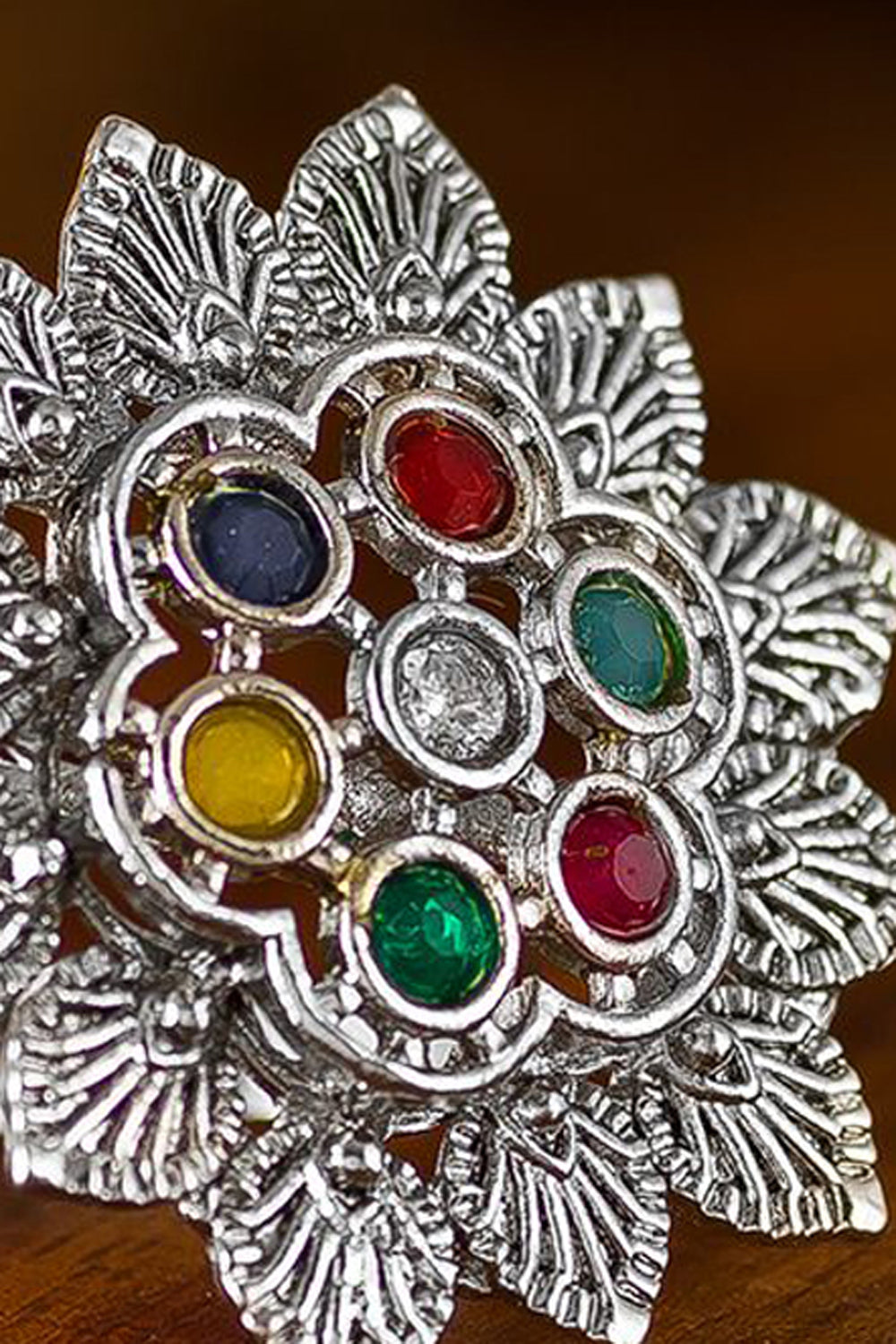 Shop Oxidized Ring For Women's in Silver At KarmaPlace