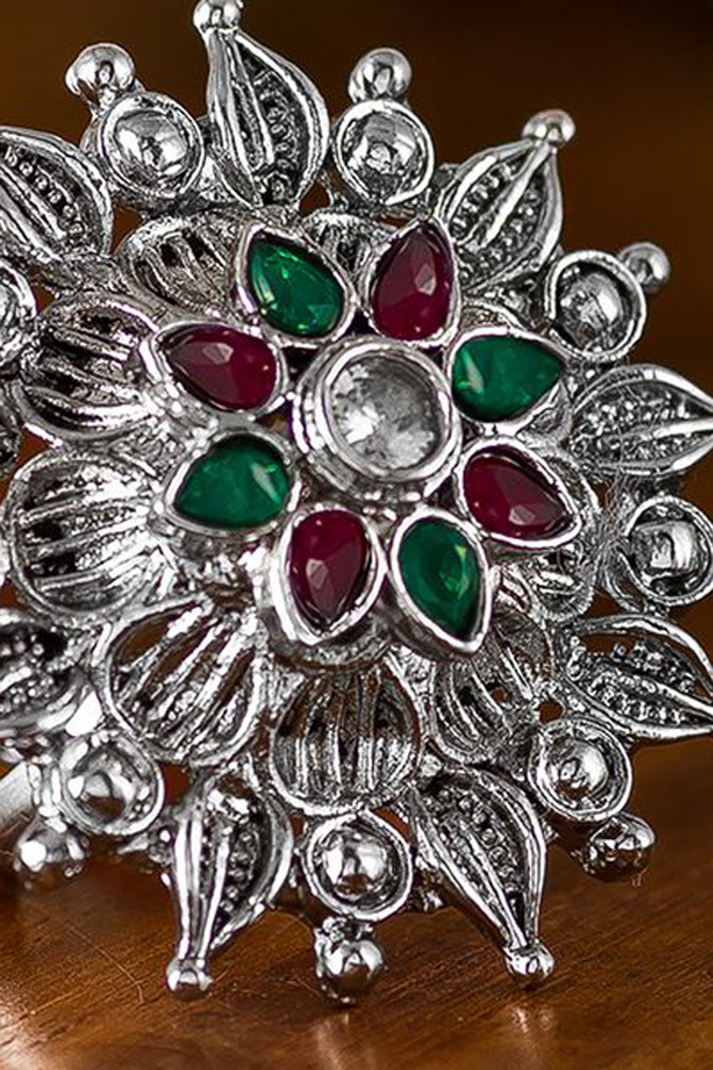 Shop Oxidized Ring For Women's in Silver At KarmaPlace