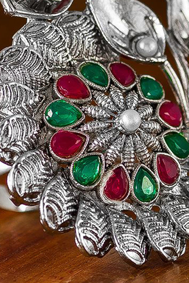 Shop Oxidized Ring For Women's in Silver At KarmaPlace