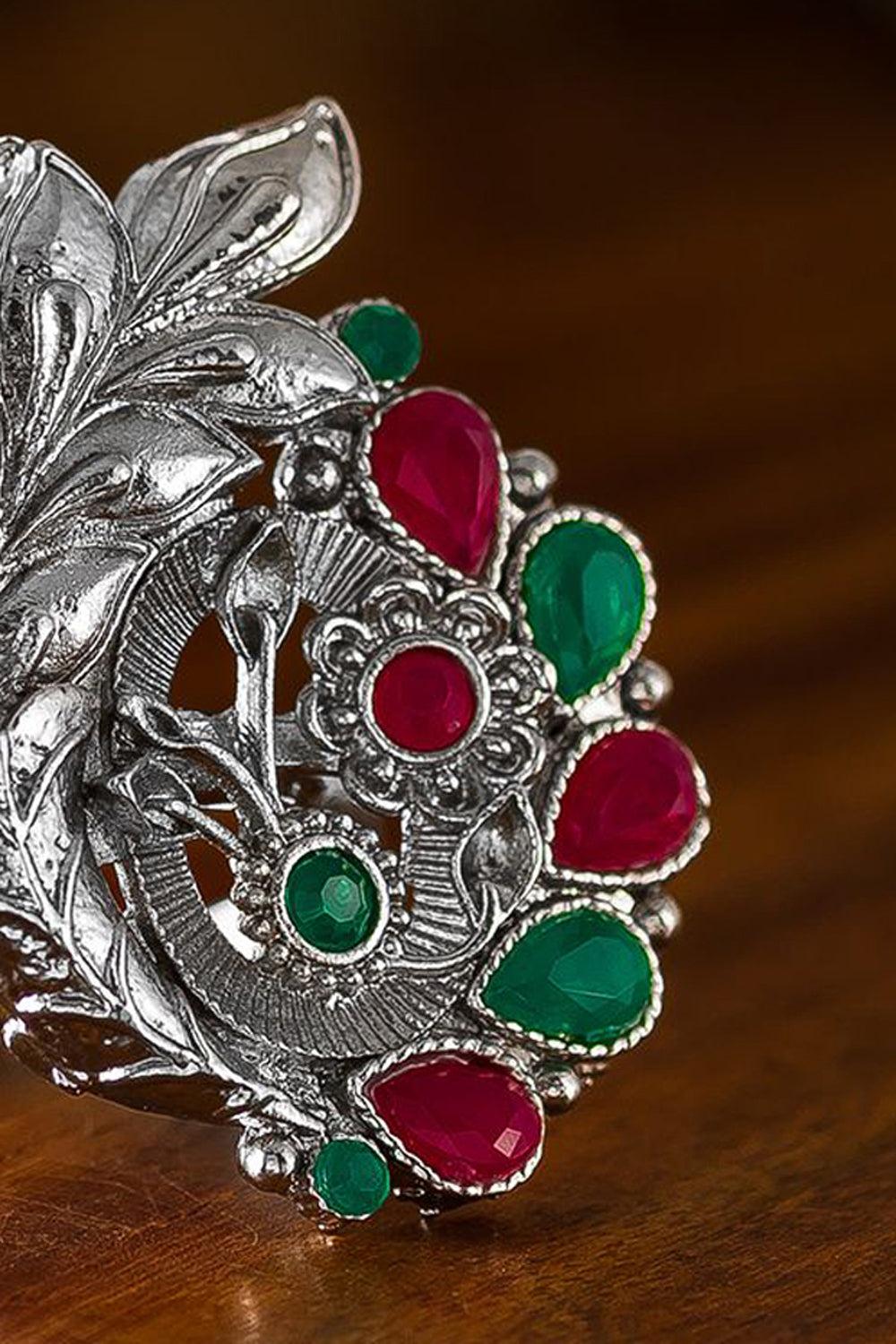 Shop Oxidized Ring For Women's in Silver At KarmaPlace