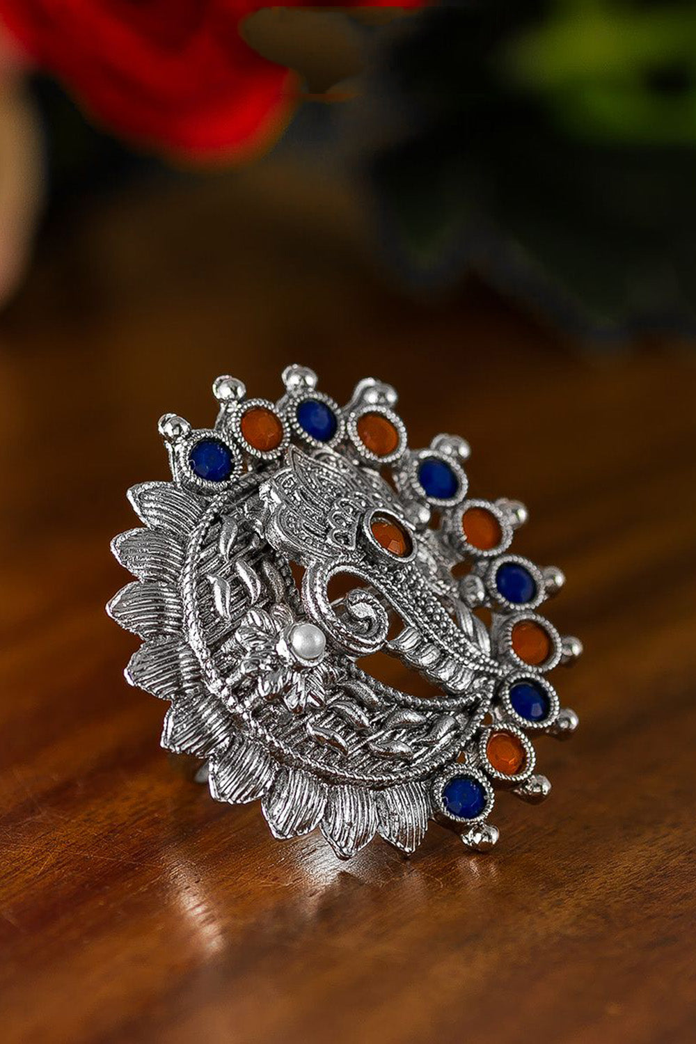 Buy Women's Oxidized Ring in Silver Online