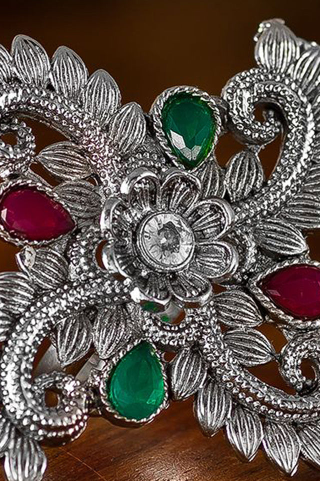 Shop Oxidized Ring For Women's in Silver At KarmaPlace