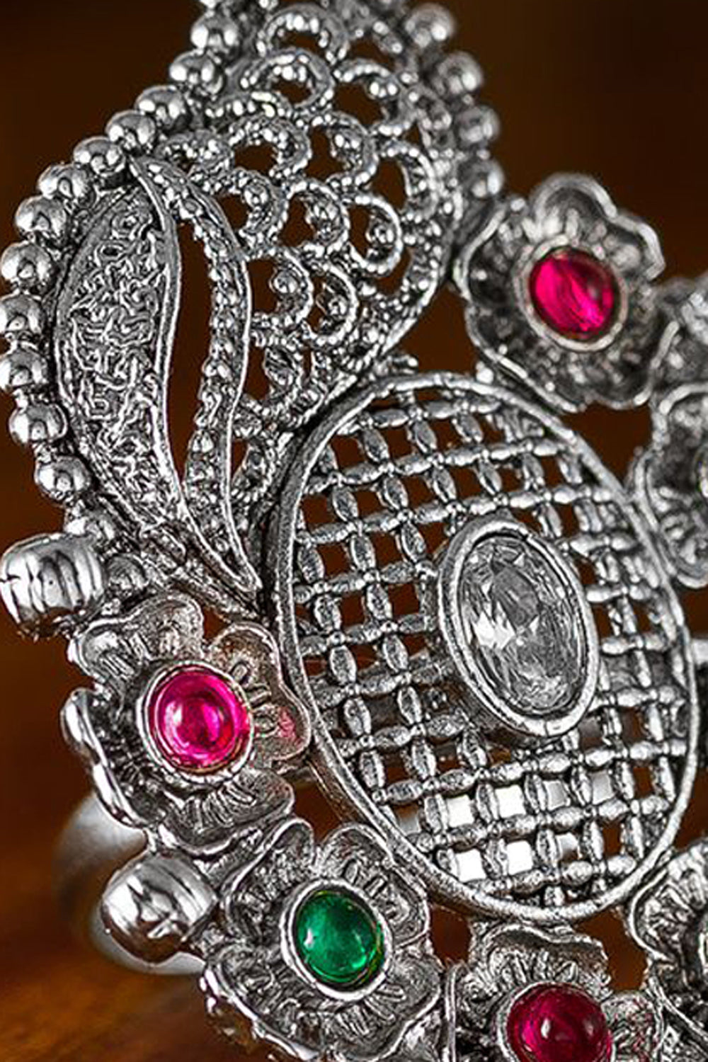 Shop Oxidized Ring For Women's in Silver At KarmaPlace