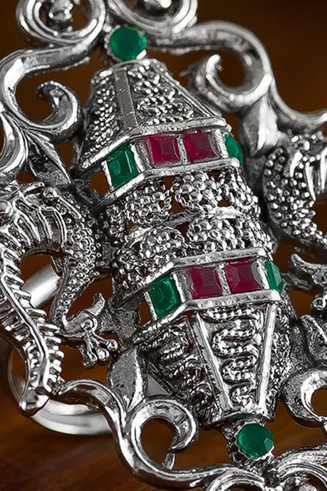 Shop Oxidized Ring For Women's in Silver At KarmaPlace