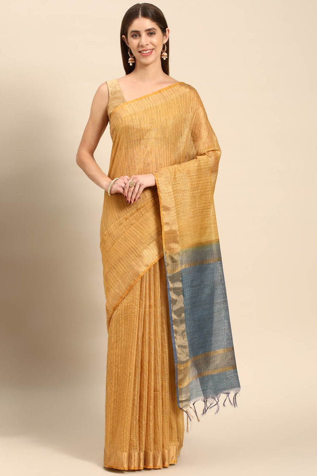 Green Art Silk Block Saree