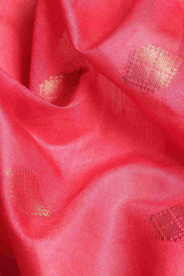 Pink Art Silk Block Saree