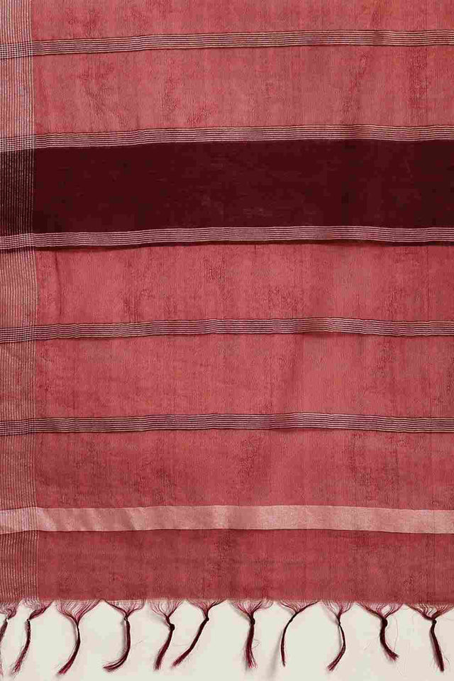 Maroon Organza Indian Saree