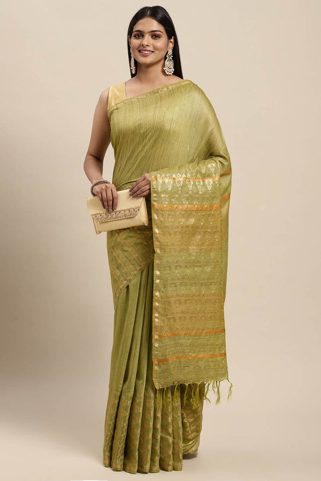 Green Art Silk Indian Saree