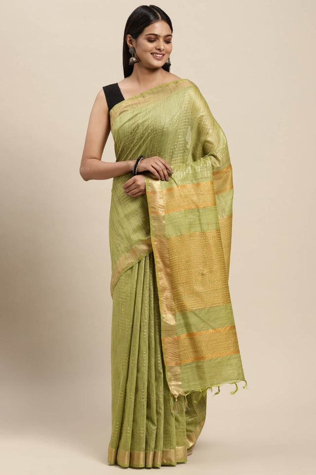 Green Art Silk Indian Saree
