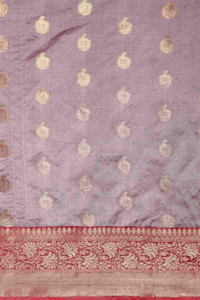 Grey Art Silk Indian Saree